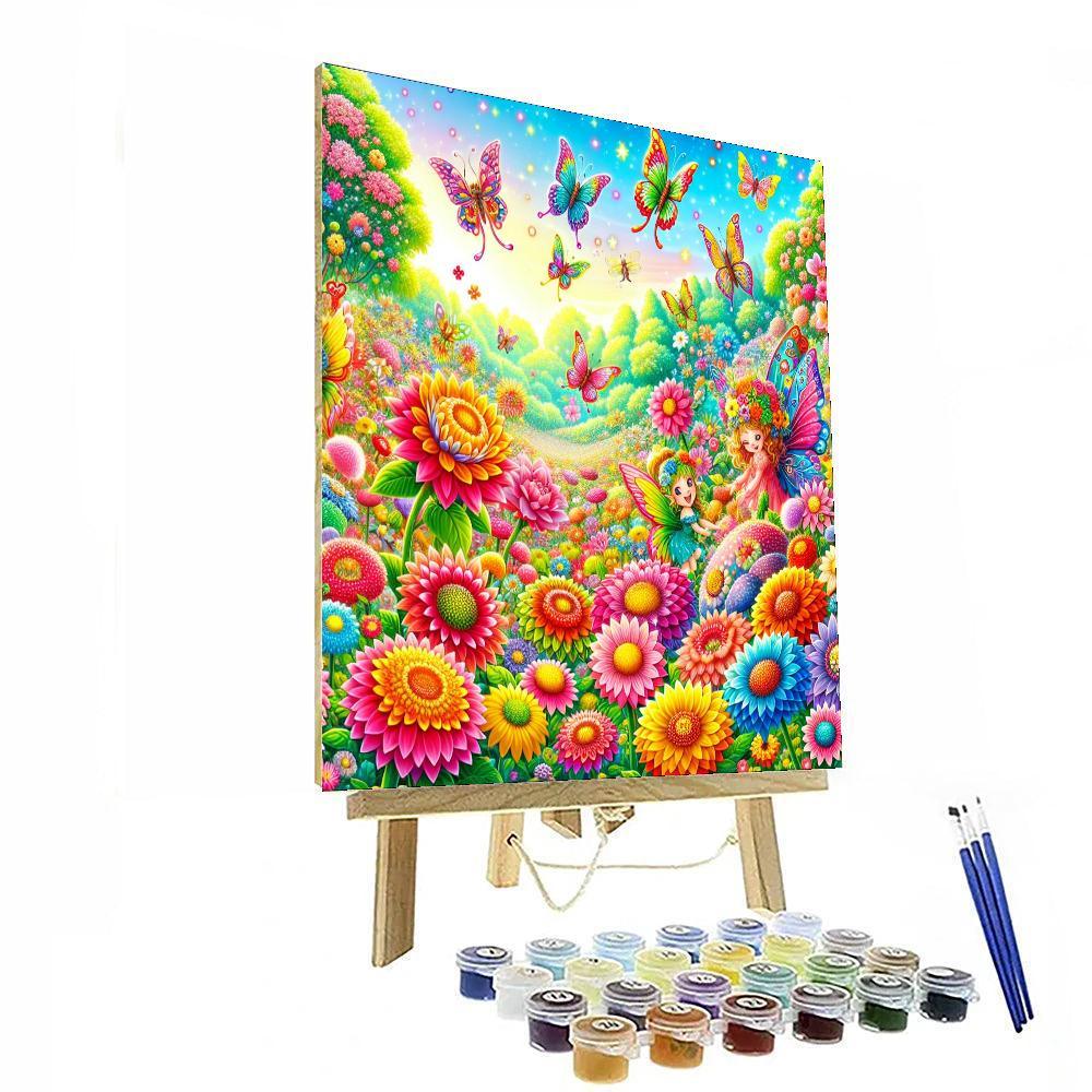 Joyful Fairytale Garden Paint By Number