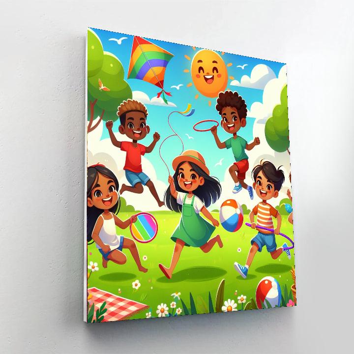 Giggles And Games Paint By Numbers Art