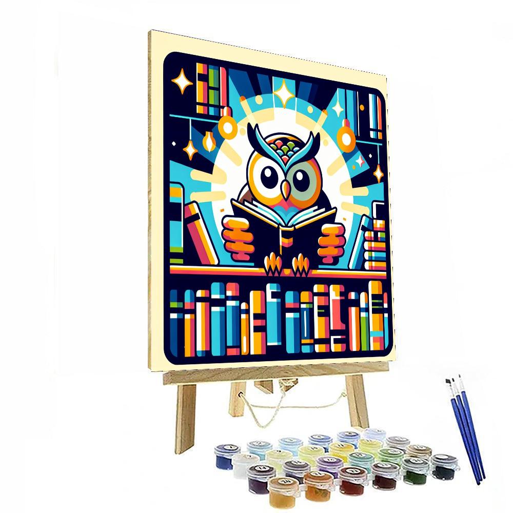 Wise Owl’s Library Lounge Paint By Numbers