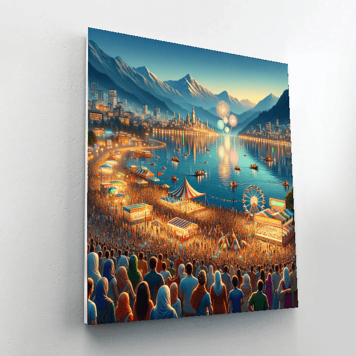 Fêtes De Genève - Geneva, Switzerland Painting By Numbers Kit
