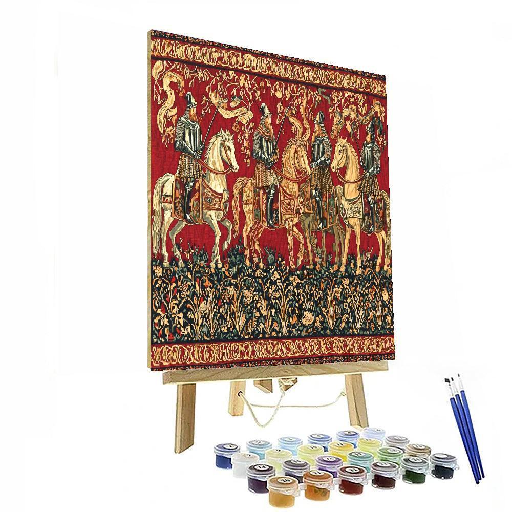 Medieval Tapestry Style Inspired Medieval Tapestry Dream  Paint By Numbers Kits