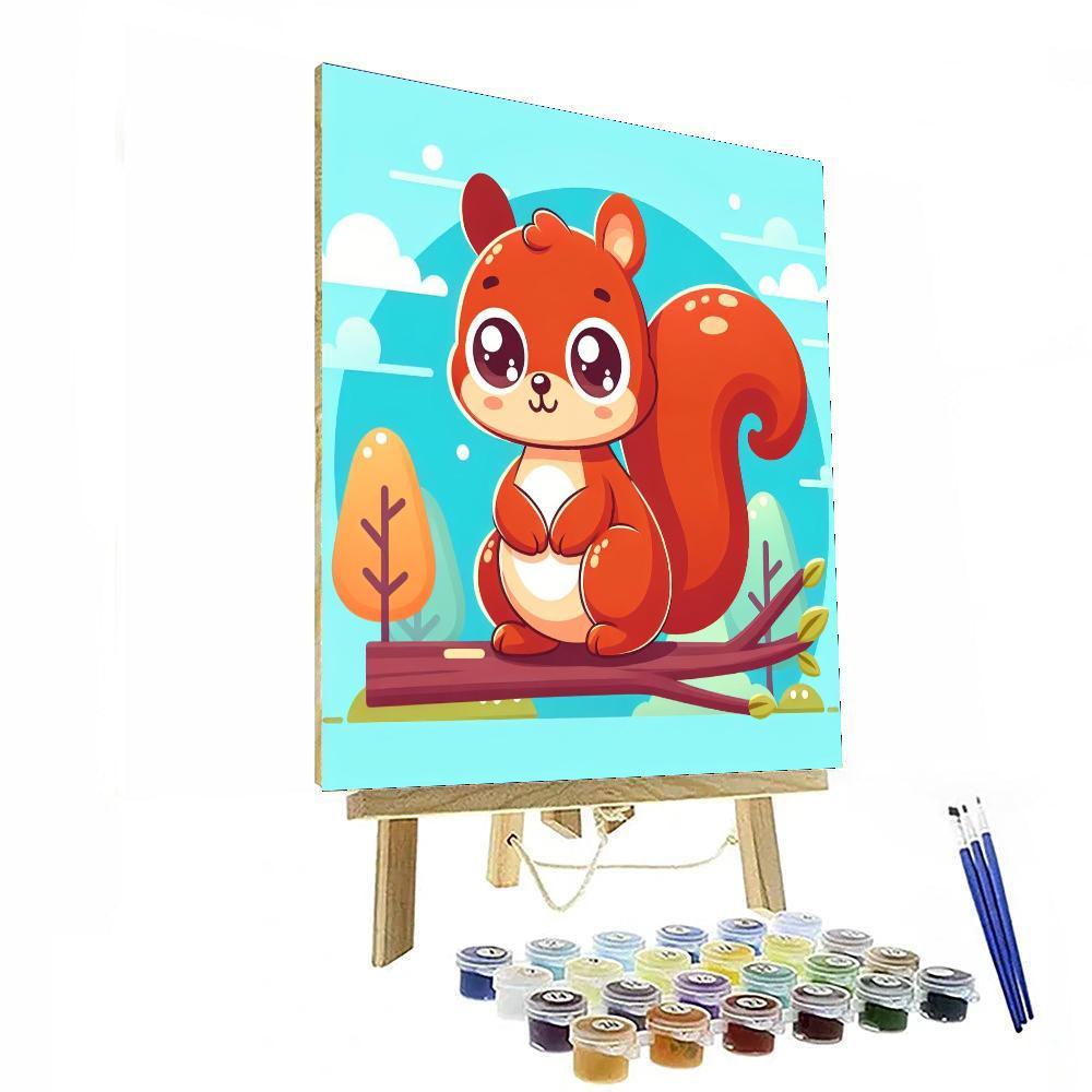 Brave Little Squirrel Paint By Number