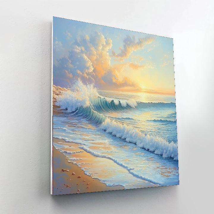 Leonardo Da Vinci Inspired Shores Of Reflection  Paint By Number