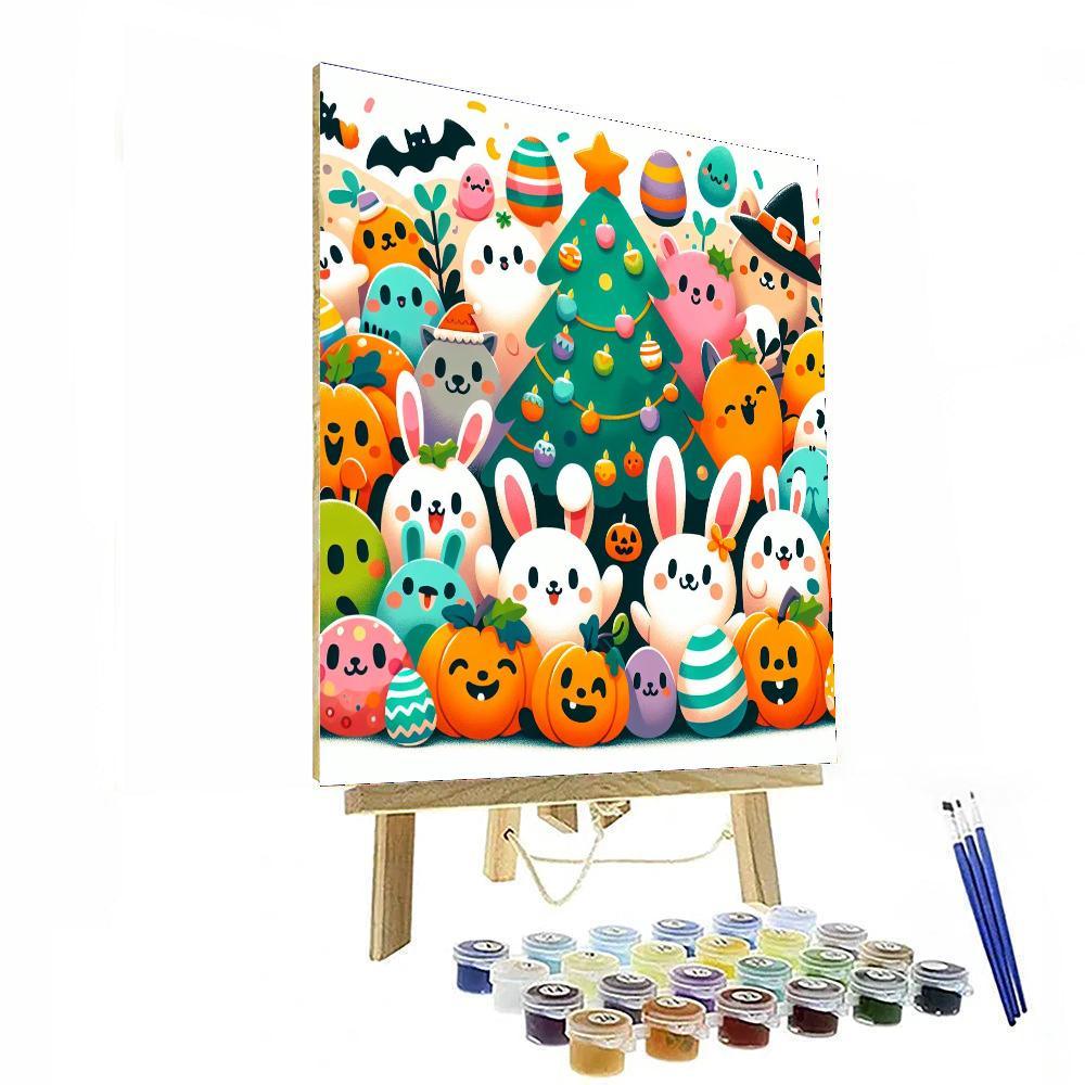 Holiday Fun Paint By Numbers