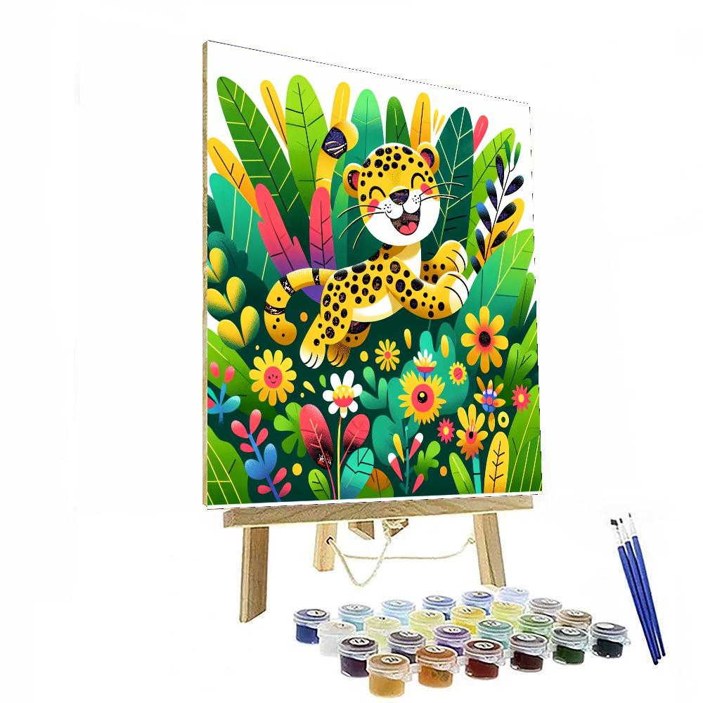 Jumping Jaguar Paint By Number