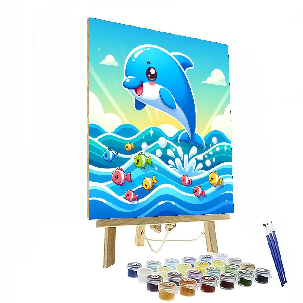 Doodle Dolphin Paint By Color