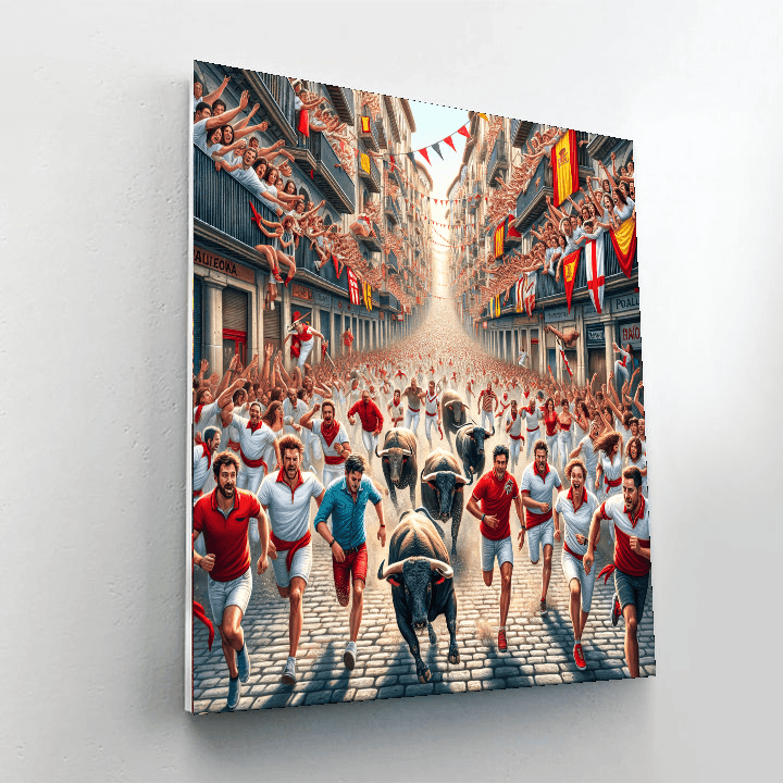 Festival Of San Fermin - Spain Paint By Number