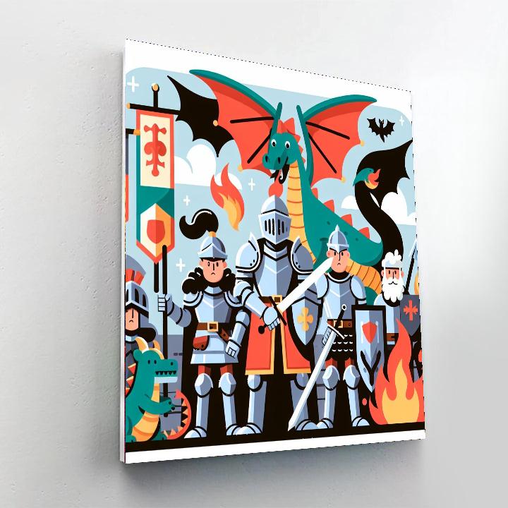 Merry Medieval Times Numbered Painting Kits