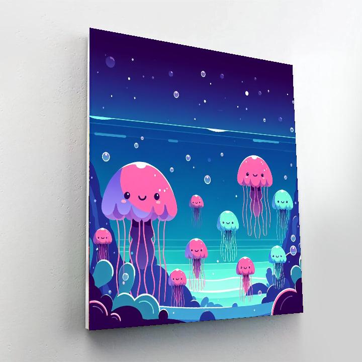 Joyful Jellyfish Lagoon Paint By Color