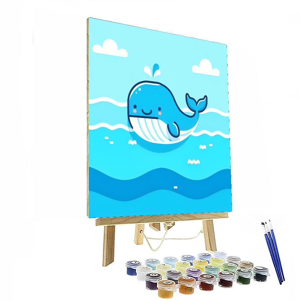 Friendly Whale's Ocean Voyage Paint By Numbers