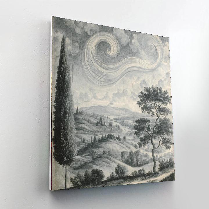 Michelangelo Inspired Harmony Of Elemental Wind  Painting By Numbers Kit