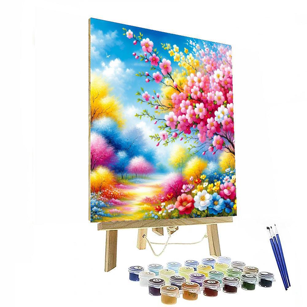 Blossoming Spring Jubilee Paint By Numbers Art