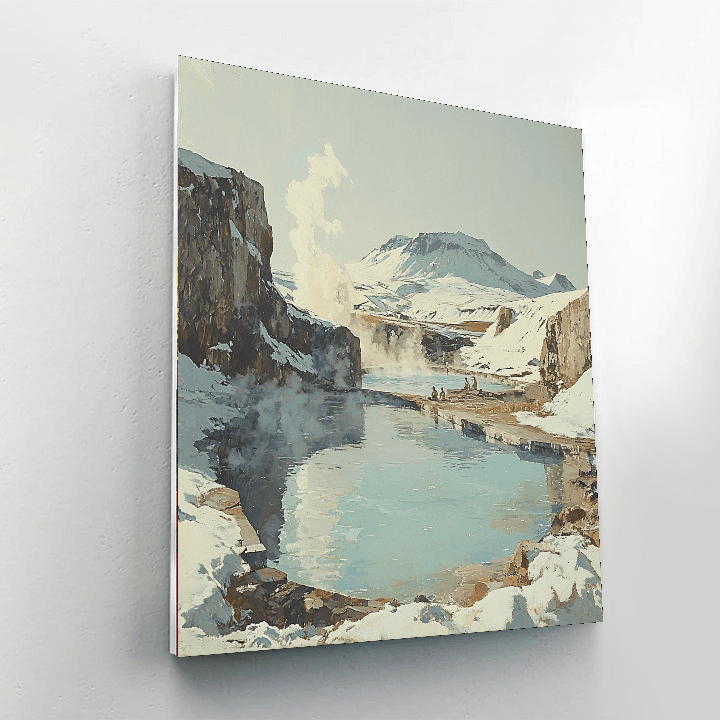 Reykjavik Hot Springs - Iceland DIY Paint By Numbers