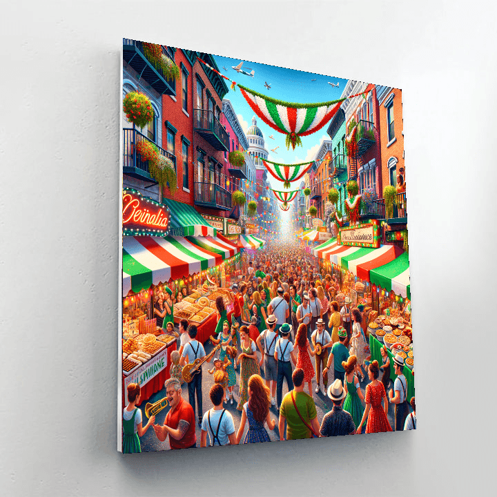 Feast Of San Gennaro - New York City Number Painting