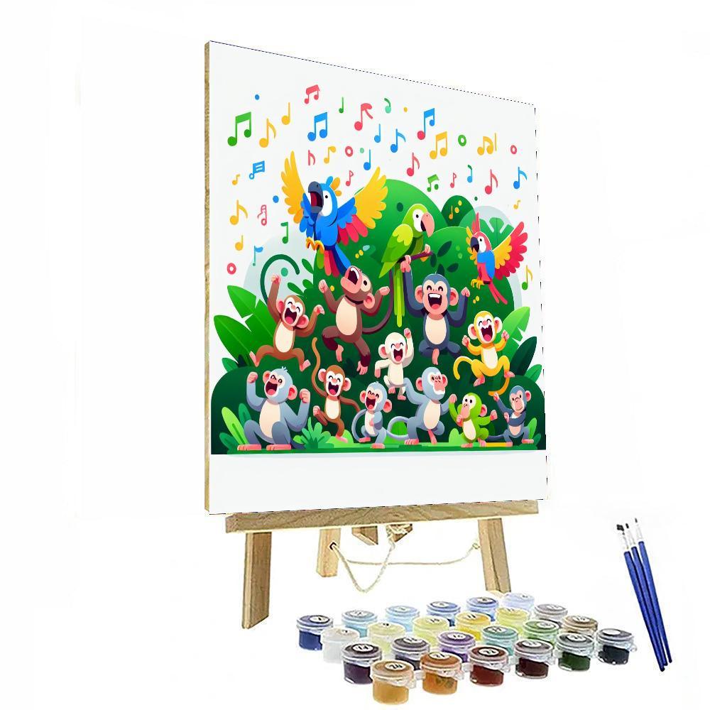 Joyous Jungle Beats Painting Number Kit