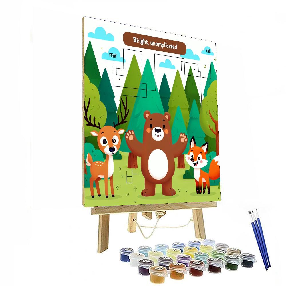 Forest Safari Number Painting