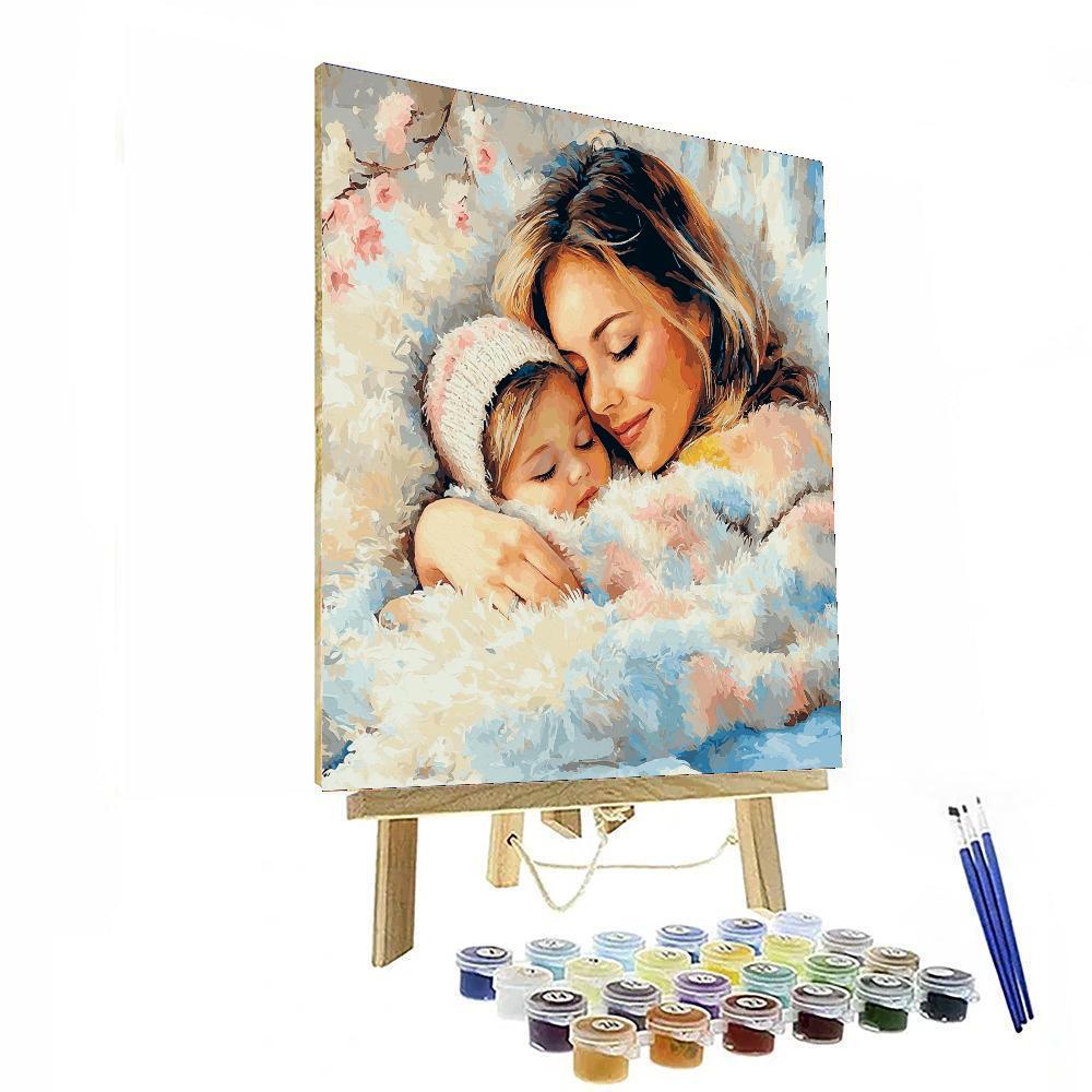 Morning Cuddles Number Painting