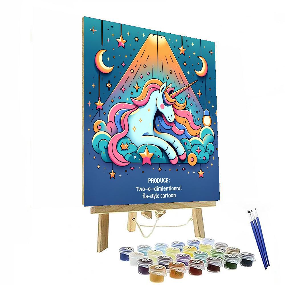 Astral Unicorn Adventure Painting Number Kit