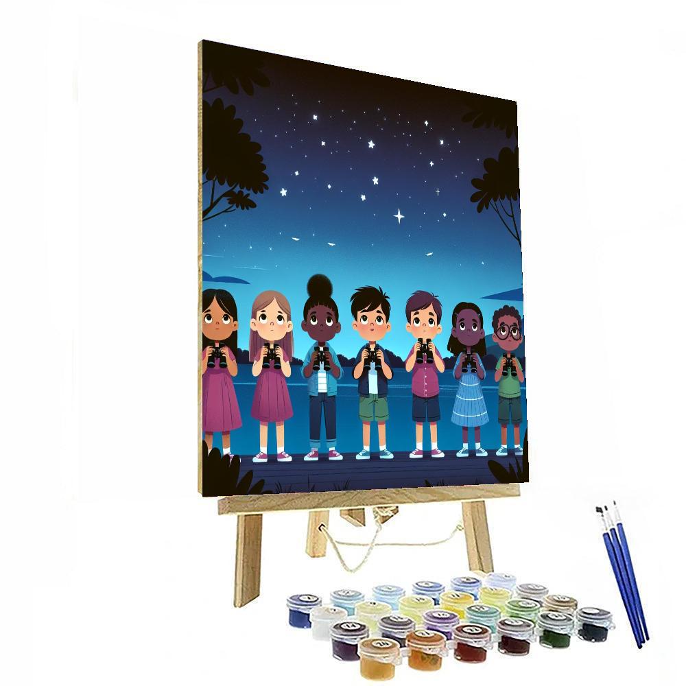 Starry Night Sky Safari Numbered Painting Kits