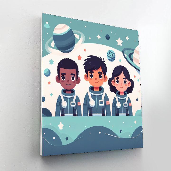 Galactic Space Rangers Paint By Numbers Kits