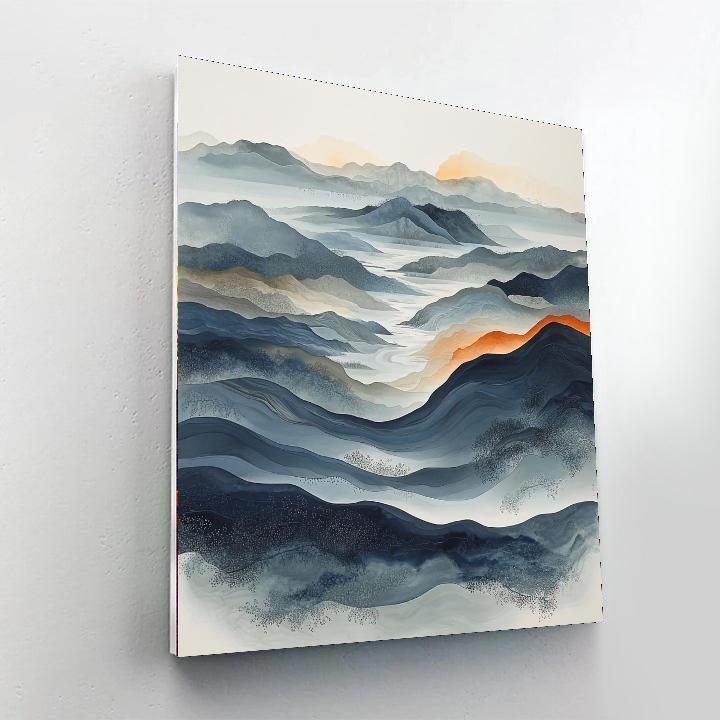 Zhao Mengfu Inspired Ebb And Flow Of Time  DIY Paint By Numbers