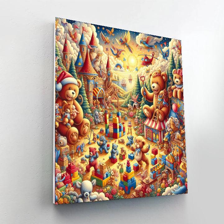 Whimsical Toy World Painting By Numbers Kit