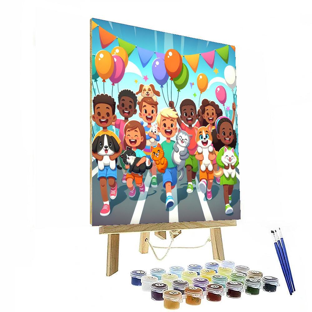 Pawesome Pet Parade Painting By Numbers Kit