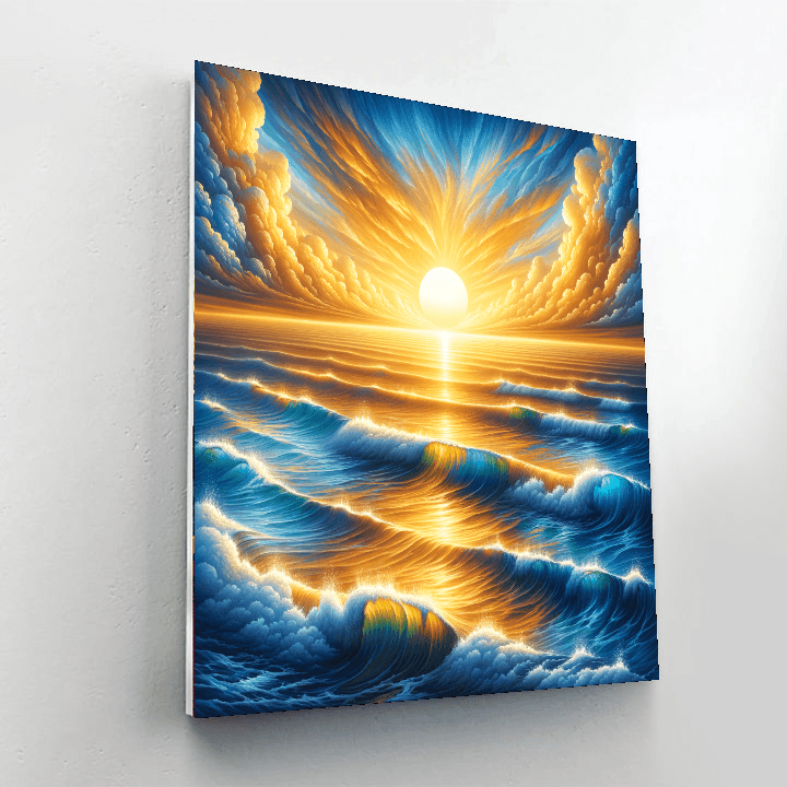Majestic Ocean Sunrise Paint By Number