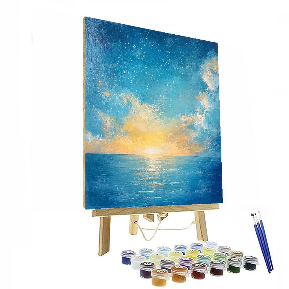 J.M.W. Turner Inspired Starry Horizon  Paint By Number