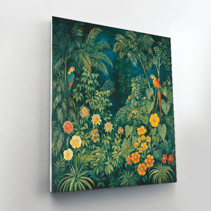 Henri Rousseau Inspired Modern Jungle Vibes  Painting By Numbers Kit