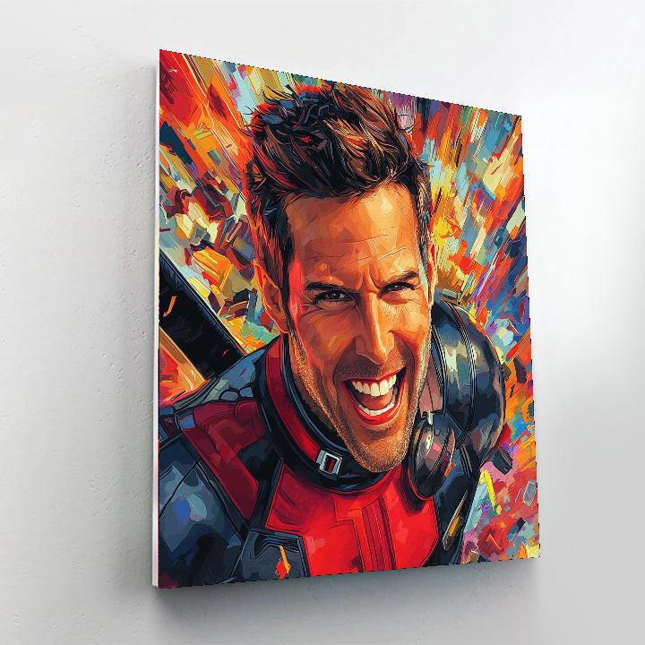 Ryan Reynolds: The Witty Charisma Of Deadpool Painting Number Kit