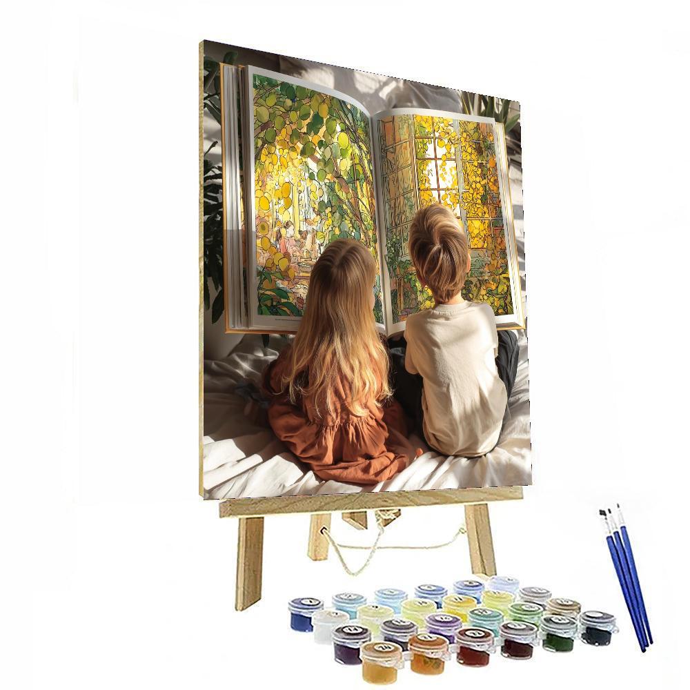 Window Sill Stories Number Painting