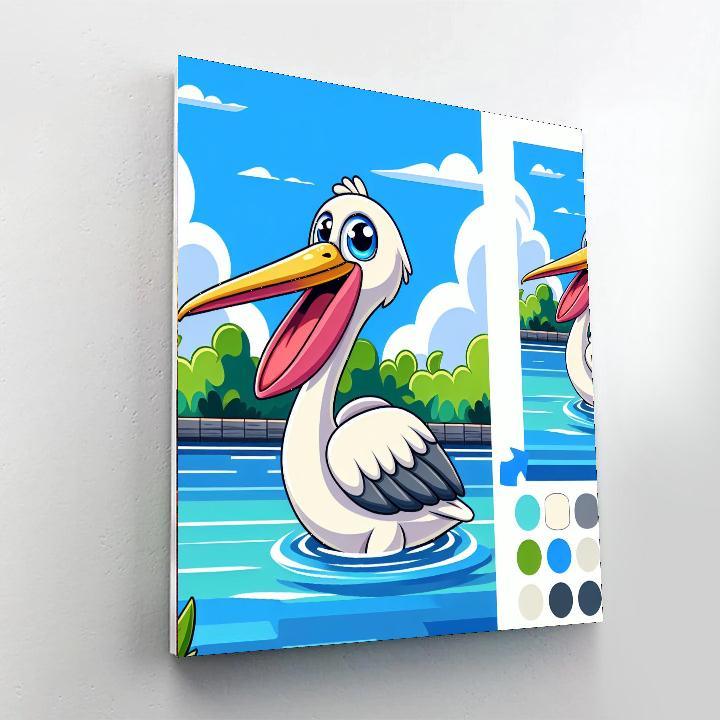 Playful Pelican DIY Paint By Numbers