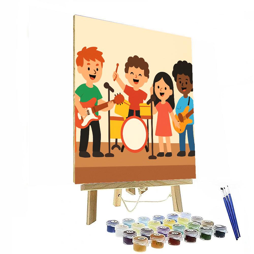 Rock Band Jam Numbered Painting Kits
