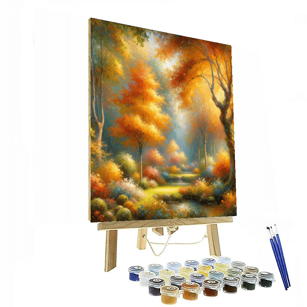 Autumn's Secret Garden Paint By Number
