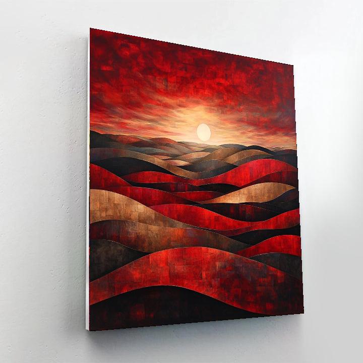 Caravaggio Inspired Veils Of Harmony  Number Painting