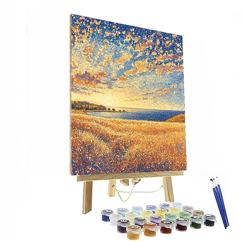 Georges Seurat Inspired Transcendent Landscapes  Paint By Number