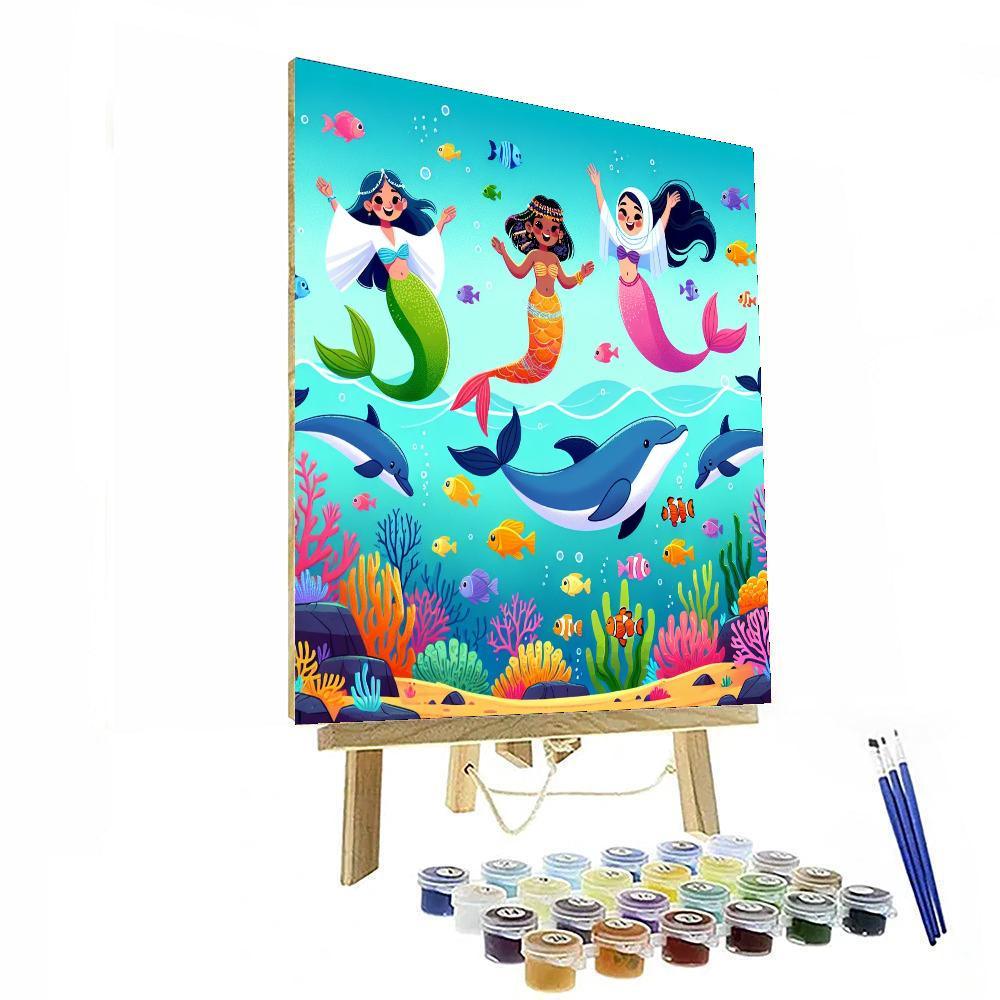 Oceanic Mermaid Magic Numbered Painting Kits