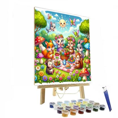 Charming Fairy Tale Picnic Paint By Numbers Kits