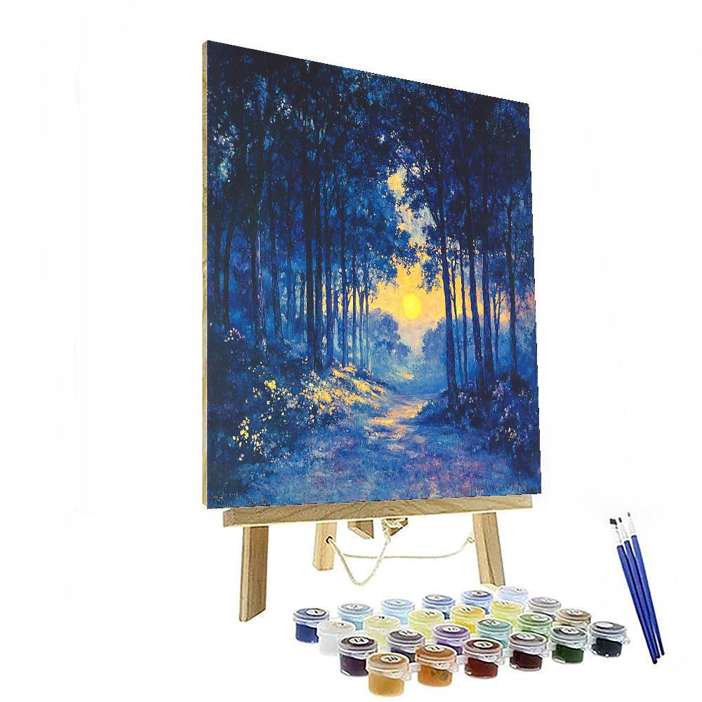 Redon Inspired Mystic Forest Twilight  Paint By Numbers