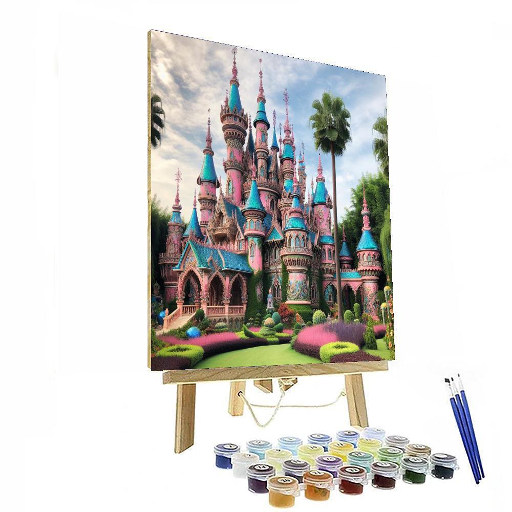 Fantasy Castle Spires Paint By Number