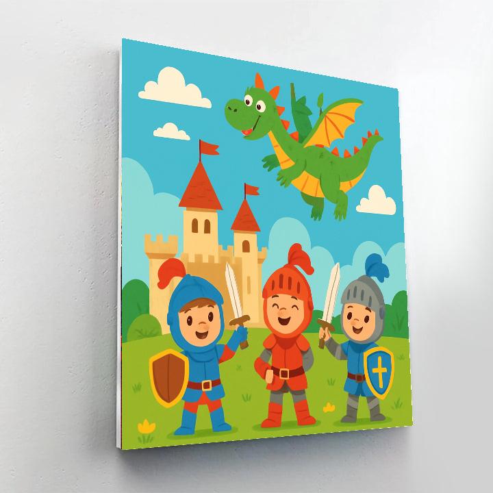Adventures With Knights Paint By Numbers Art