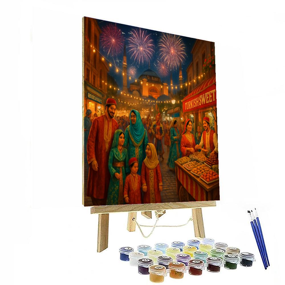 Eid Al-fitr Festivities - Istanbul, Turkey Paint By Numbers Art