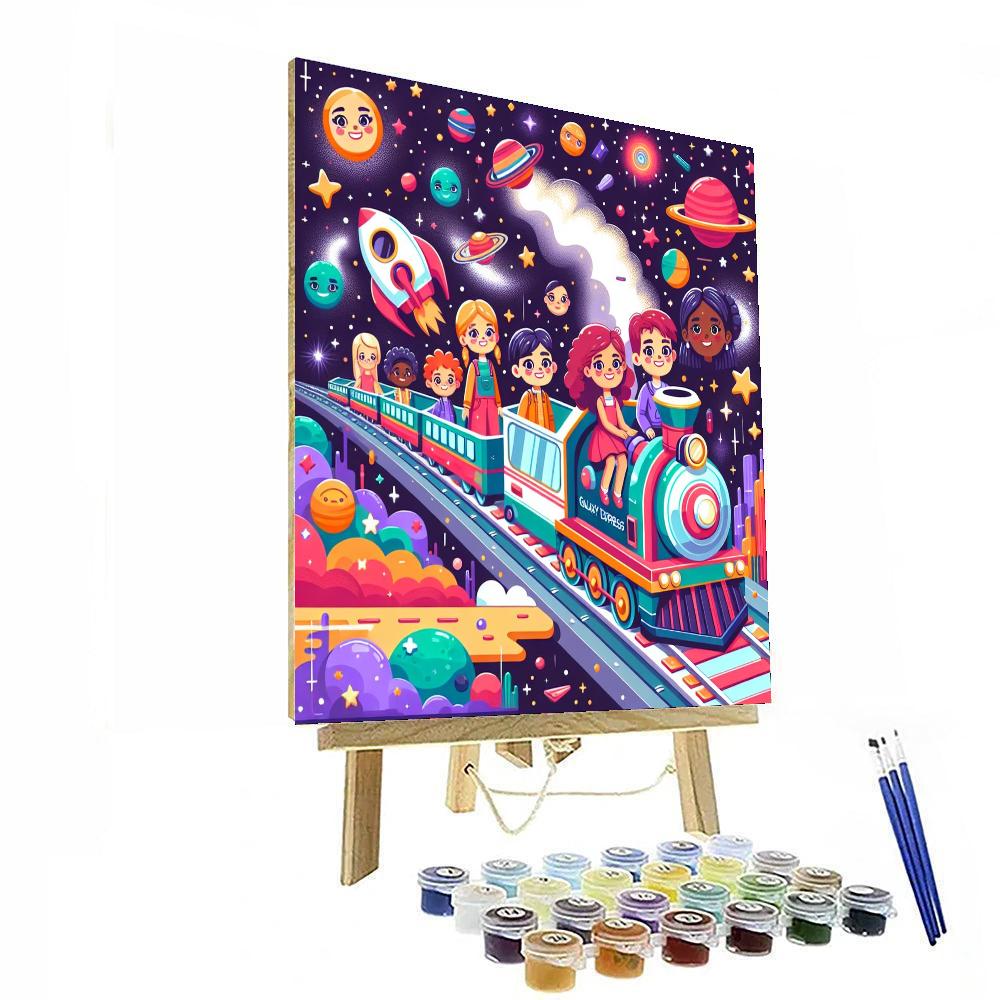 Galaxy Express Train Paint By Numbers