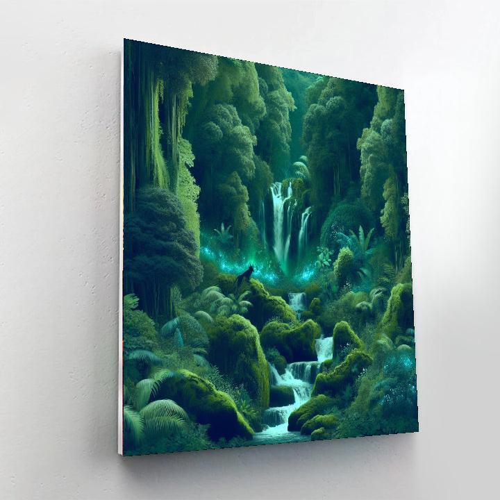 Mystic Waterfall Haven Paint By Color