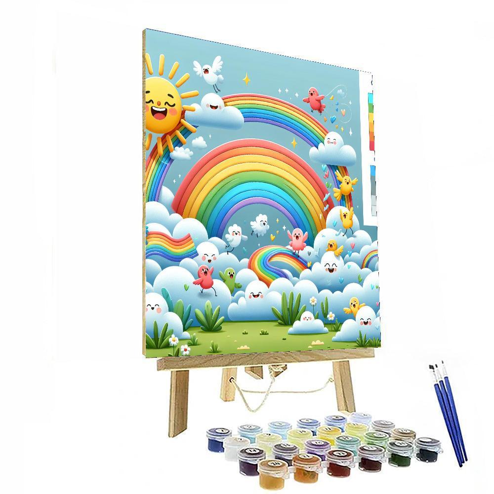 Adventure In Rainbow Land Paint By Numbers Art