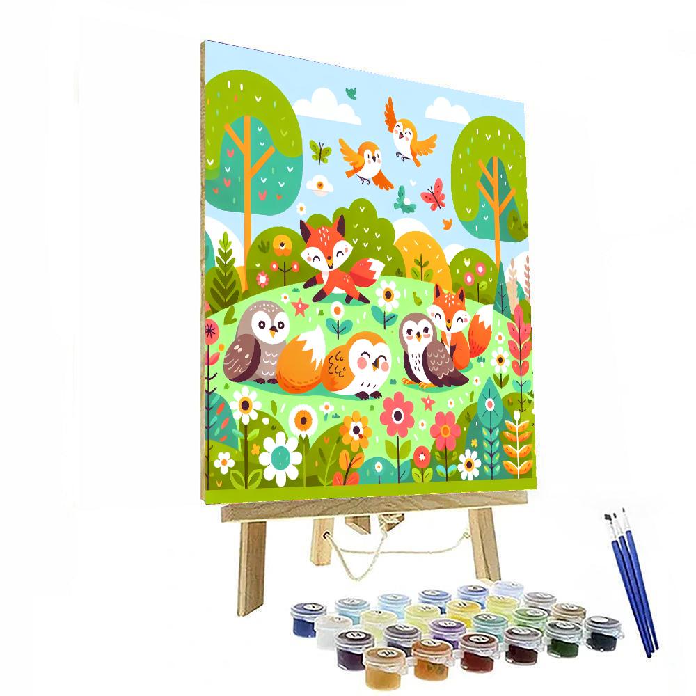 Delightful Animal Friends In Nature Paint By Number