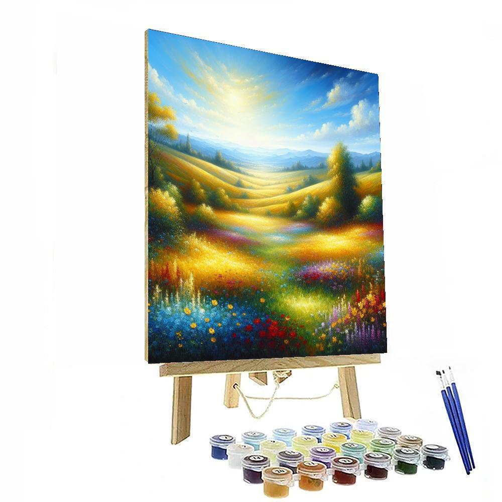 Breezy Summer Landscape Painting By Numbers Kit