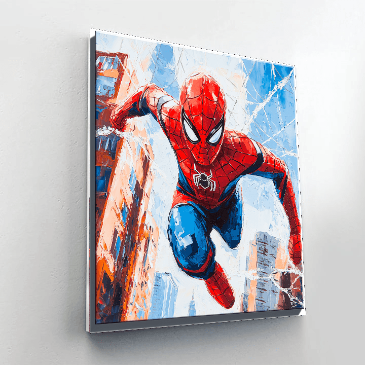 Tom Holland: Swinging High With Spidey's Web Paint By Color
