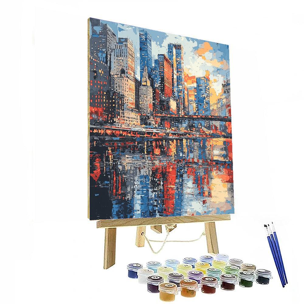 Edward Hopper Inspired Dynamic Reflections  Paint By Color